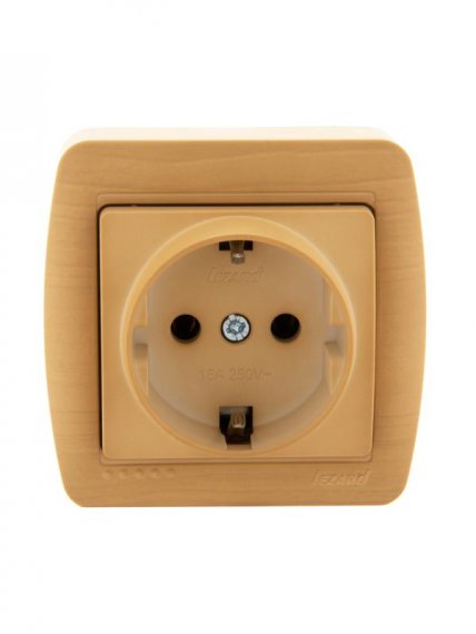 Фотография товара 'Lezard DEMET Розетка с заземлением, 711-4700-122'