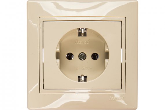 Фотография товара 'Lezard 701-0303-122B MIRA Розетка с/з ПБТ'