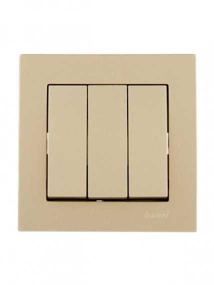 Фотография товара 'Lezard 742-3688-109 VESNA Выключатель тройной'
