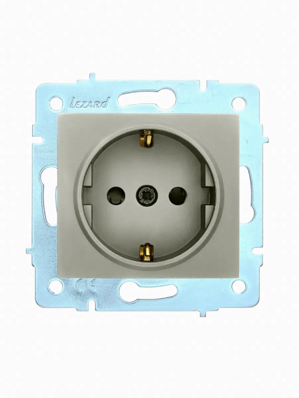 Фотография товара 'Lezard 7081-3588-124B ASTI Розетка с защитой от детей ПБТ'