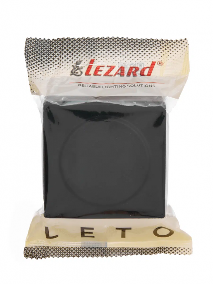 Фотография товара 'Lezard 752-4200-123B LETO Розетка с/з с крышкой ПБТ'