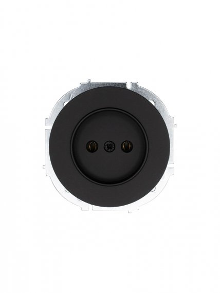 Фотография товара 'Lezard 743-4288-121B OSEN Розетка б/з ПБТ чёрный бархат'