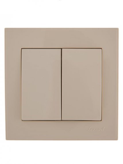 Фотография товара 'Lezard RAIN Выключатель двойной, 703-0303-101'