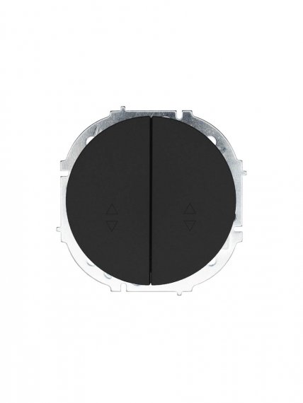 Фотография товара 'Lezard 743-4288-106 OSEN Выключатель проходной двойной чёрный бархат'