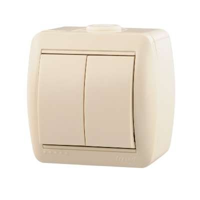 Фотография товара 'Lezard NATA Выключатель двойной, 710-0300-101'