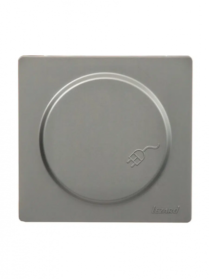 Фотография товара 'Lezard 752-3500-123B LETO Розетка с/з с крышкой ПБТ'