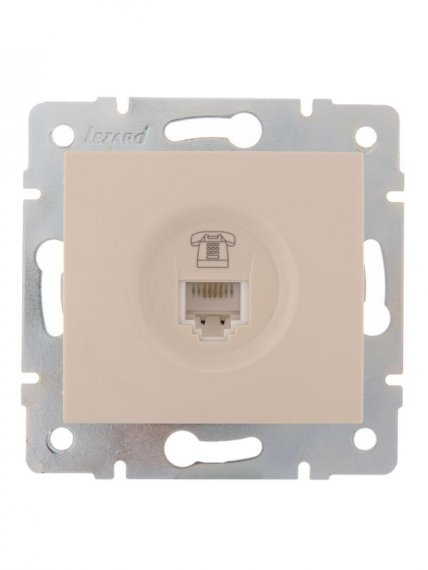 Фотография товара 'Lezard KARINA Розетка телефонная евро, 707-0388-137'