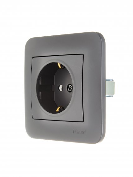 Фотография товара 'Lezard 7081-3535-124B ASTI Розетка с защитой от детей ПБТ'
