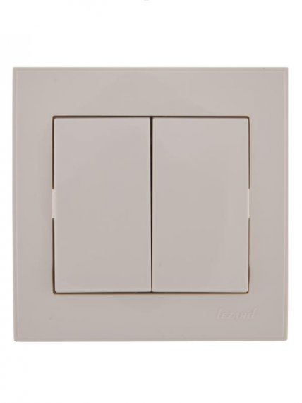 Фотография товара 'Lezard RAIN Выключатель двойной, 703-0202-101'