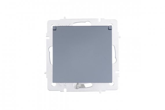 Фотография товара 'Lezard 742-3488-123 VESNA Розетка с/з с крышкой керамика'