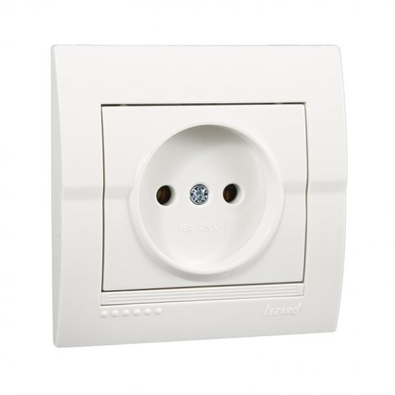 Фотография товара 'Lezard DERIY Розетка без заземления, 702-0202-121B'