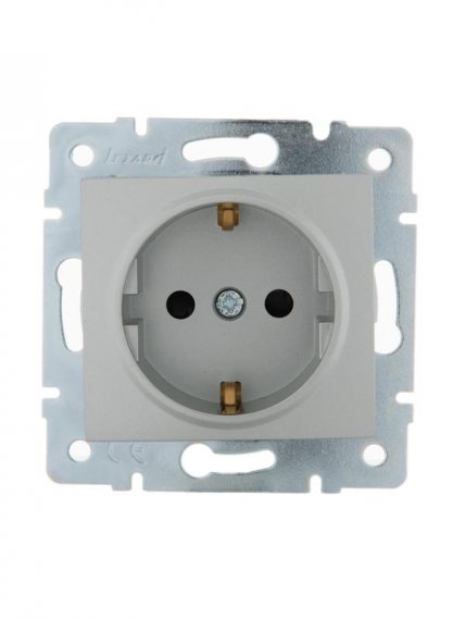 Фотография товара 'Lezard KARINA Розетка с защитой от детей ПБТ, 707-4388-124B'