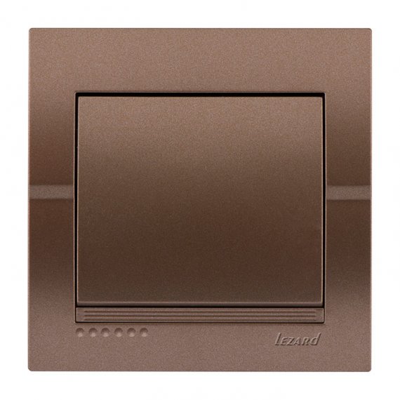 Фотография товара 'Lezard 702-3131-100 DERIY Выключатель светло-коричневый металлик'