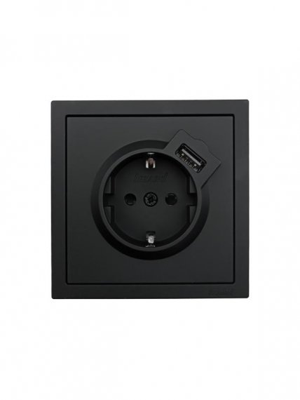 Фотография товара 'Lezard 704-4288-181 ZIMA Розетка с/з + USB разъем'