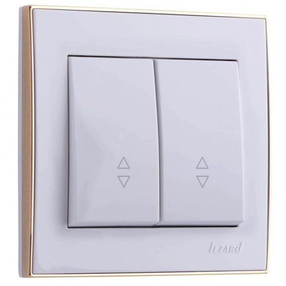 Фотография товара 'Lezard RAIN Выключатель проходной двойной, 703-0226-106'