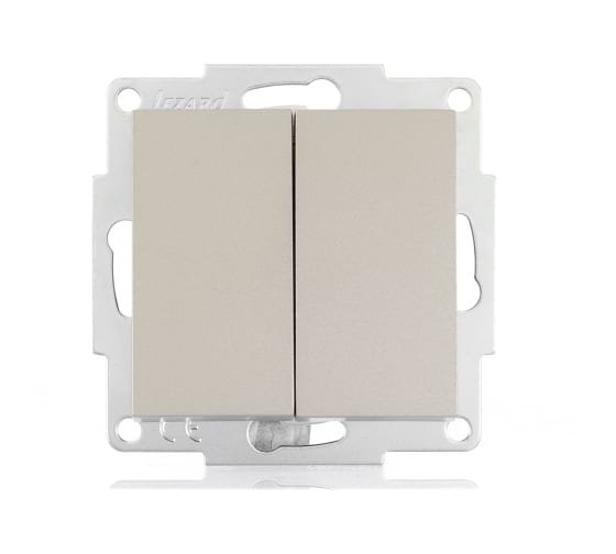 Фотография товара 'Lezard VESNA Выключатель двойной, 742-3788-101'