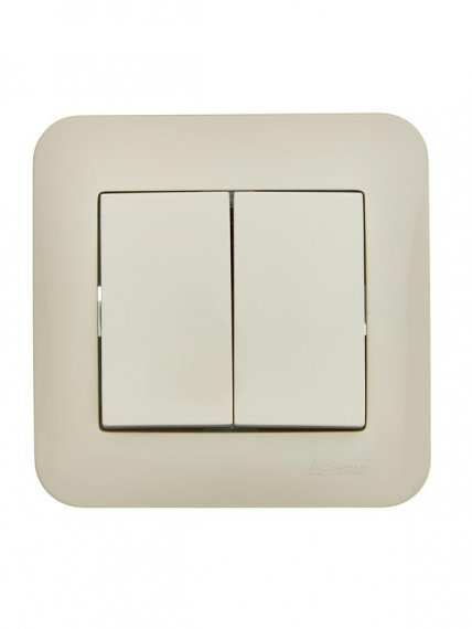 Фотография товара 'Lezard 7081-0303-101 ASTI Выключатель двойной'