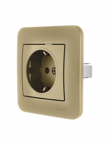 Фотография товара 'Lezard 7081-3636-122B ASTI Розетка с/з ПБТ'