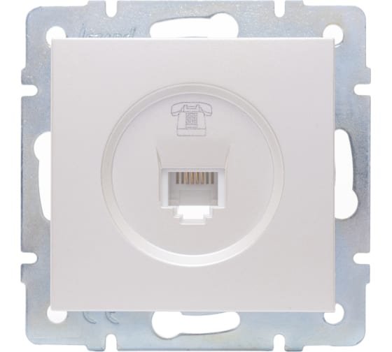 Фотография товара 'Lezard VESNA Розетка телефонная евро, 742-3088-137'