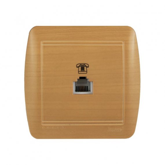 Фотография товара 'Lezard DEMET Розетка телефонная евро, 711-4700-137'