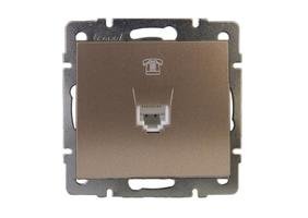 Фотография товара 'Lezard RAIN Розетка телефонная евро, 703-3188-137'