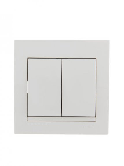 Фотография товара 'Lezard DERIY Выключатель двойной, 702-0202-101'