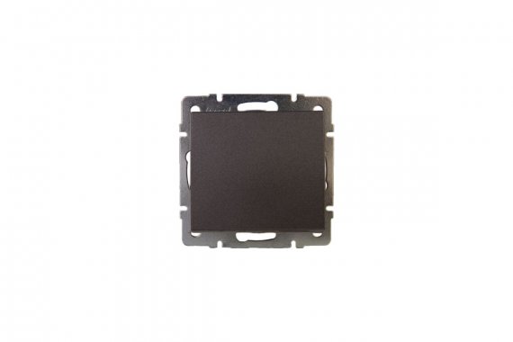 Фотография товара 'Lezard 703-4188-123 RAIN Розетка с/з с крышкой керам. цв. черный графит матовый'