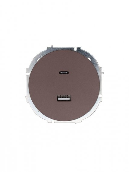 Фотография товара 'Lezard 743-7388-192TC OSEN Розетка TC+ USB разъем шоколад'