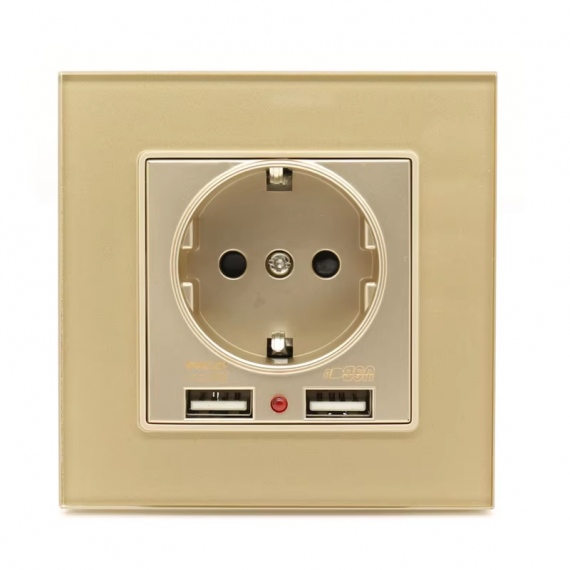 Фотография товара 'Lezard 704-3688-192 ZIMA Розетка 2-ая USB разъем'