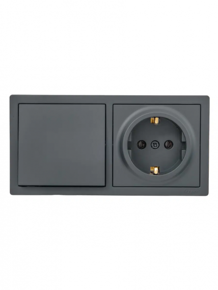 Фотография товара 'Lezard 752-3400-170BAP LETO Выключатель и розетка с/з'