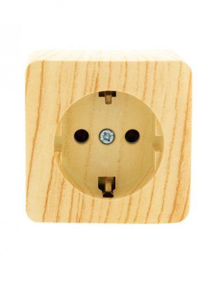 Фотография товара 'Lezard VIOLA Розетка с заземлением керамика, 751-5200-122'