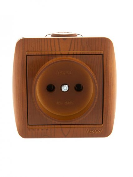 Фотография товара 'Lezard NATA Розетка без заземления керамика, 710-0800-121'