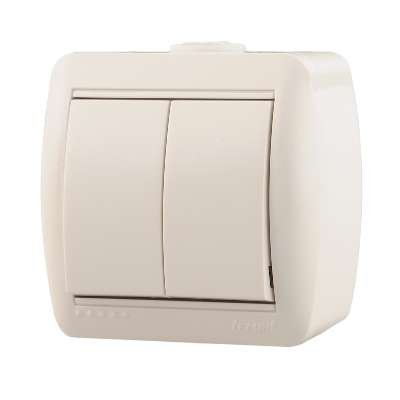 Фотография товара 'Lezard NATA Выключатель двойной, 710-0200-101'