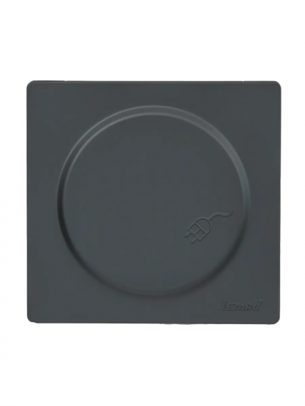 Фотография товара 'Lezard 752-3400-123B LETO Розетка с/з с крышкой ПБТ'