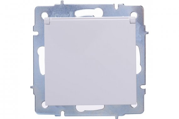 Фотография товара 'Lezard 742-0288-123 VESNA Розетка с/з с крышкой керамика'