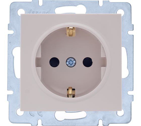 Фотография товара 'Lezard VESNA Розетка с защитой от детей ПБТ, 742-0388-124B'