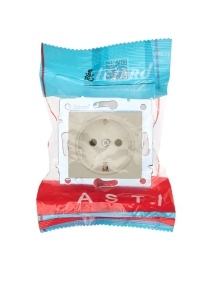 Фотография товара 'Lezard 7081-0388-122B ASTI Розетка с/з ПБТ'