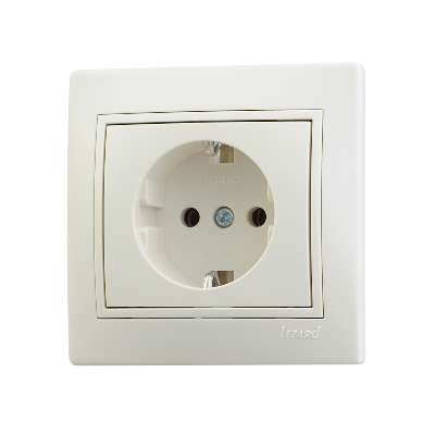 Фотография товара 'Lezard MIRA Розетка с заземлением керамика , 701-0303-122'