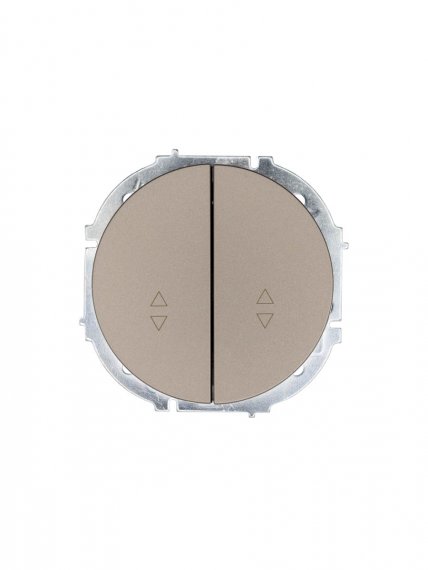 Фотография товара 'Lezard 743-3788-106 OSEN Выключатель проходной двойной титан'