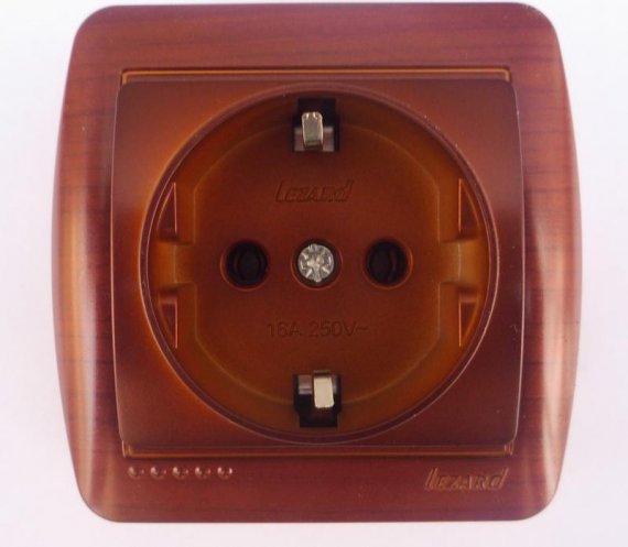 Фотография товара 'Lezard DEMET Розетка с заземлением, 711-0500-122'