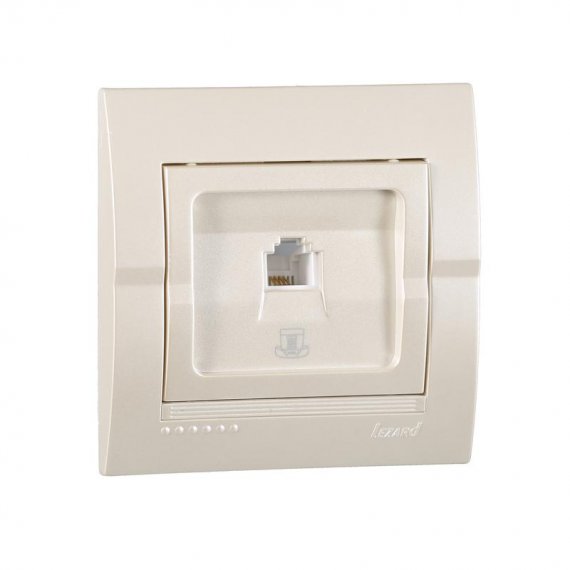 Фотография товара 'Lezard DERIY Розетка телефонная евро, 702-3030-137'