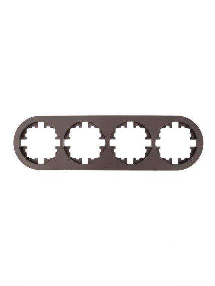 Фотография товара 'Lezard 744-7300-149 OSEN Рамка 4-ая б/вст шоколад круглая'