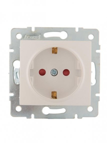 Фотография товара 'Lezard KARINA Розетка с защитой от детей керамика, 707-3088-124'