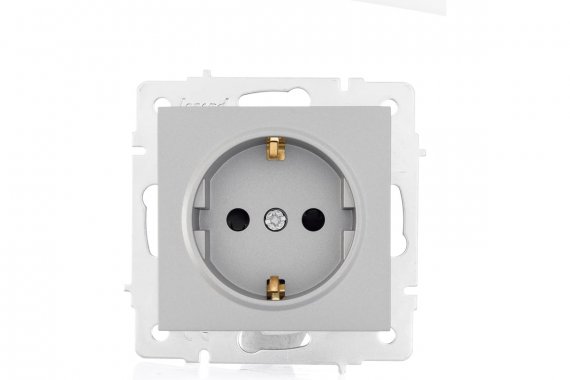 Фотография товара 'Lezard 742-3588-124 VESNA Розетка с защитой от детей керамика'