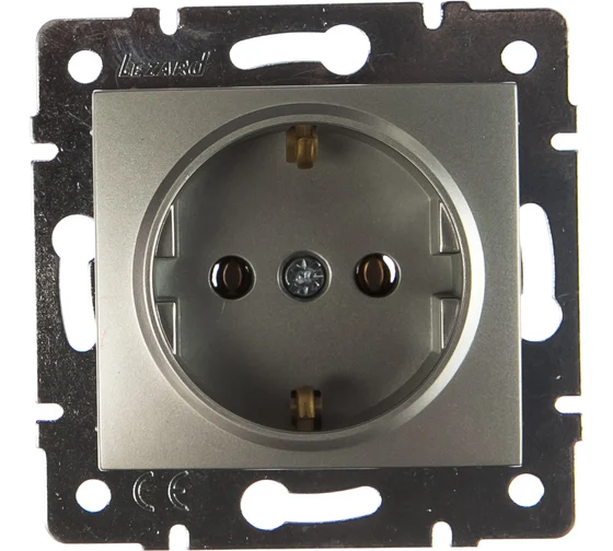 Фотография товара 'Lezard 7081-4343-121B ASTI Розетка б/з ПБТ'