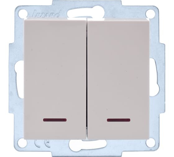 Фотография товара 'Lezard VESNA Выключатель проходной с подсветкой, 742-0388-114'