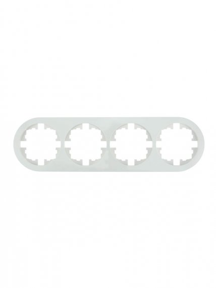 Фотография товара 'Lezard 744-0200-149 OSEN Рамка 4-ая б/вст белая круглая'