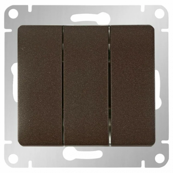 Фотография товара 'Lezard 704-7388-109QC ZIMA Выключатель тройной'