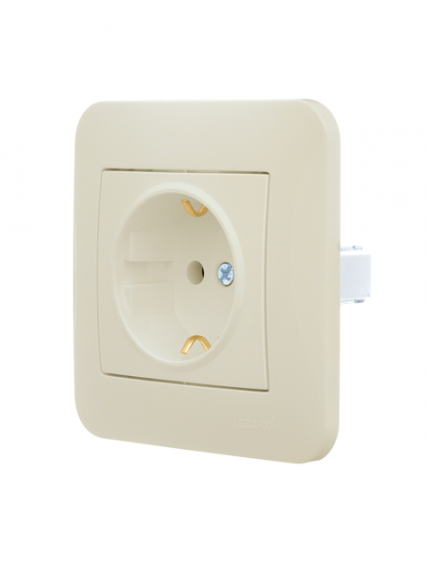 Фотография товара 'Lezard 7081-0303-122B ASTI Розетка с/з ПБТ'