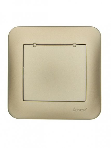 Фотография товара 'Lezard 7081-3636-123B ASTI Розетка с/з с крышкой ПБТ'